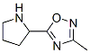 3-methyl-5-pyrrolidin-2-yl-1,2,4-oxadiazole(SALTDATA: HCl)